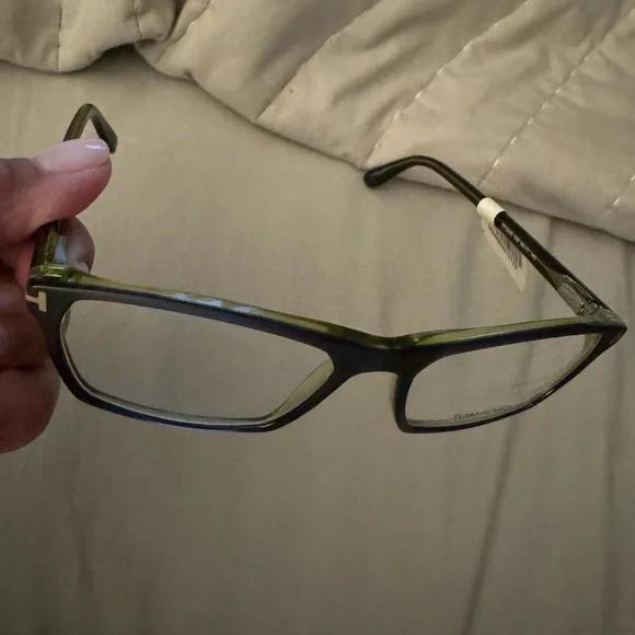 Tom Ford Black Rectangular Eyeglasses - Picture 3 of 6